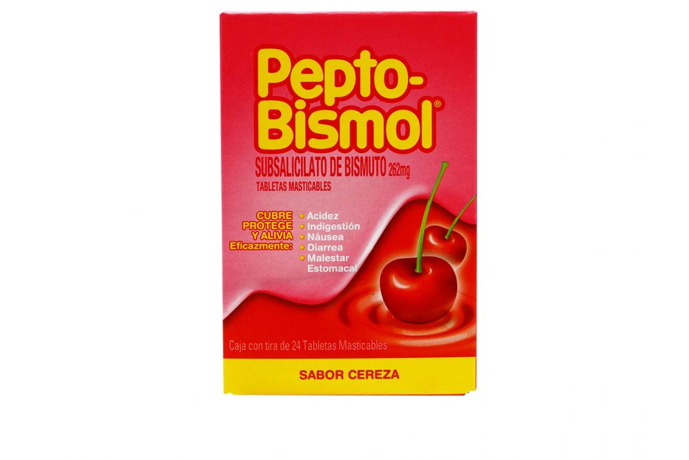 PEPTO-BISMOL CEREZA 24 TAB MAST