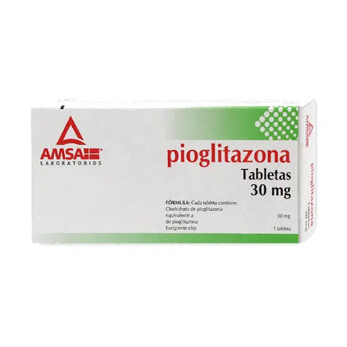 PIOGLITAZONA 7 TAB 30MG AMSA