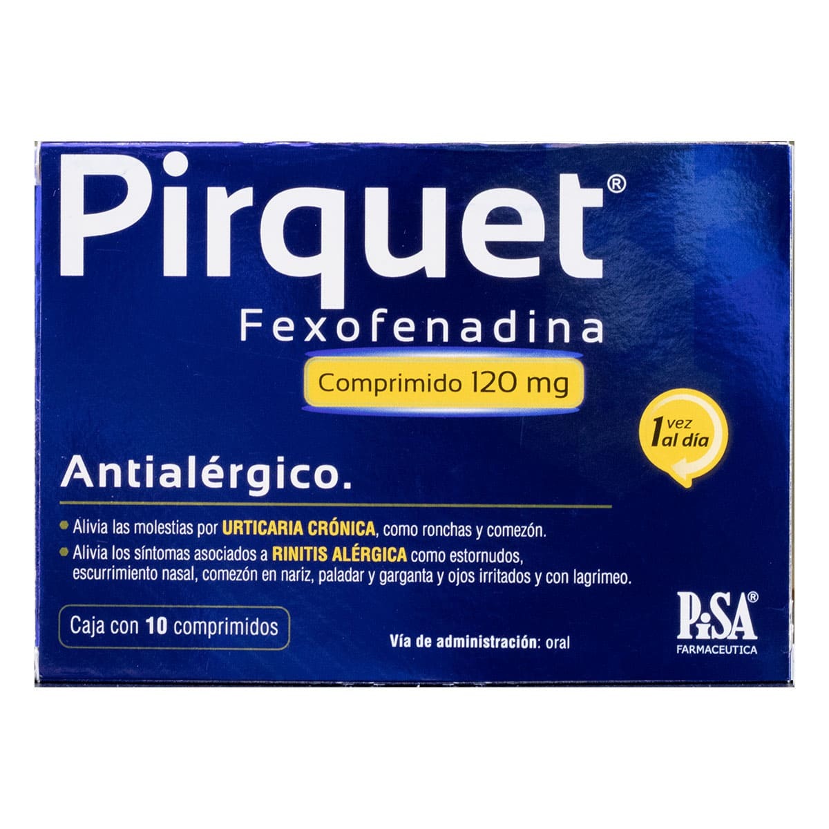 PIRQUET 10 COMP 120MG