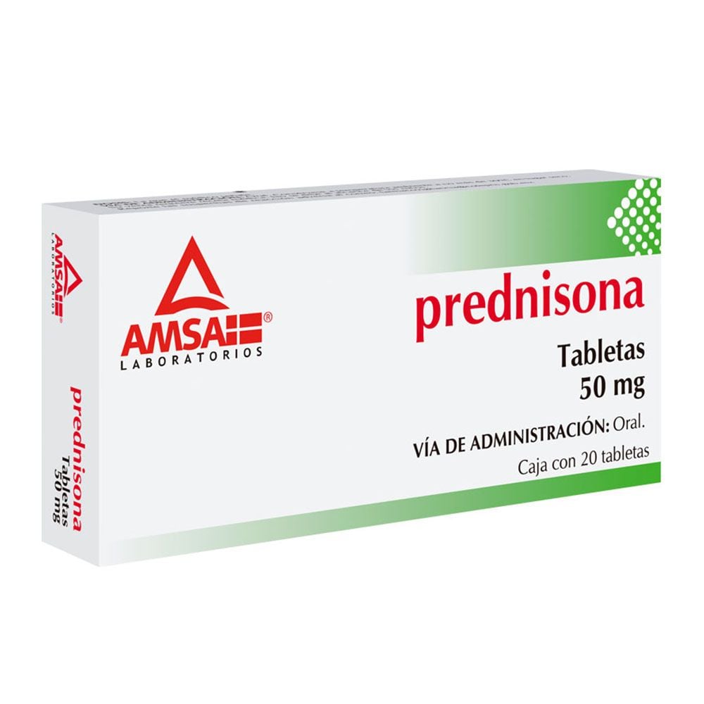 PREDNISONA 20 TAB 50MG  AMSA