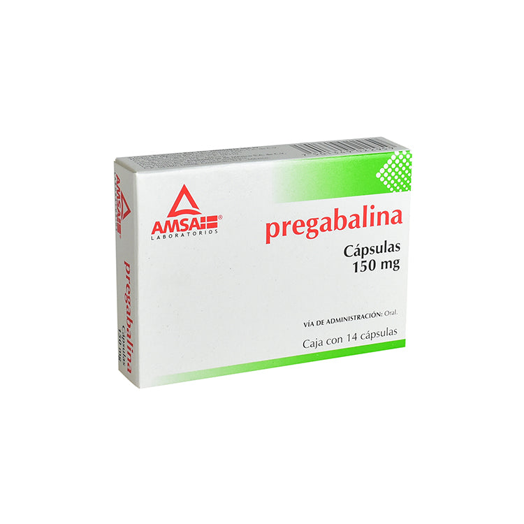 PREGABALINA 14 CAP 150MG  AMSA