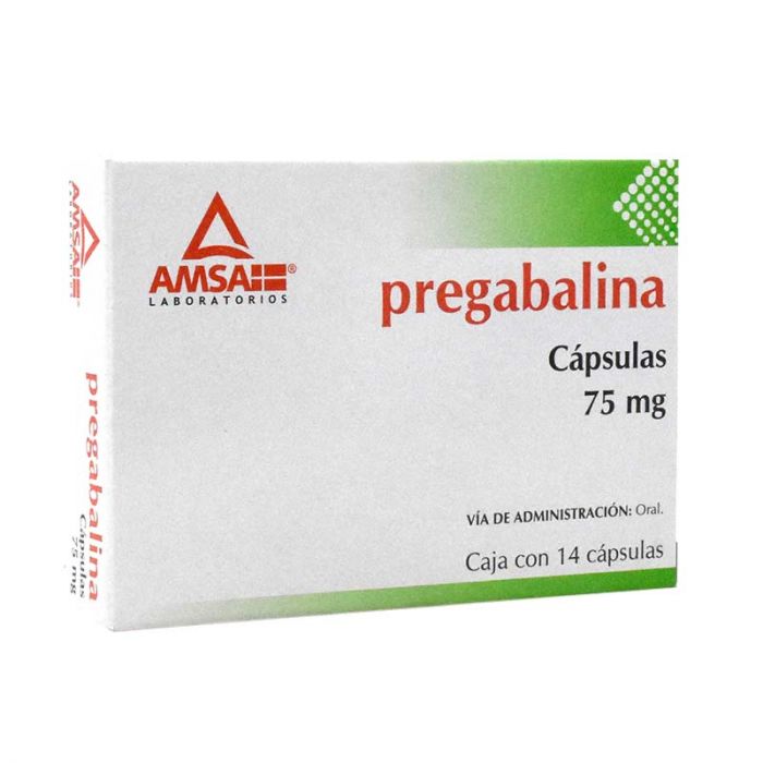 PREGABALINA 14 CAPS 75MG   AMSA