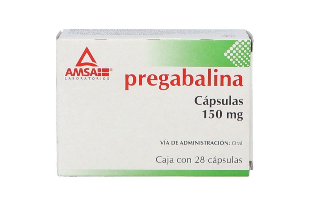 PREGABALINA 28 CAP 150MG  AMSA