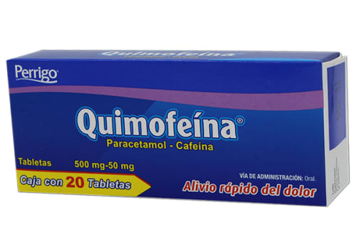 QUIMOFEINA 20 TAB 500MG 50MG