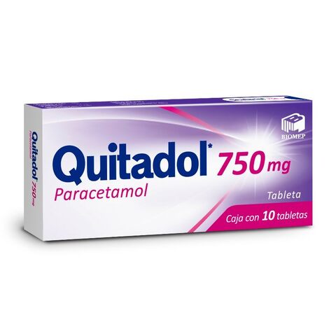 QUITADOL 10 TAB 750MG  BIOMEP