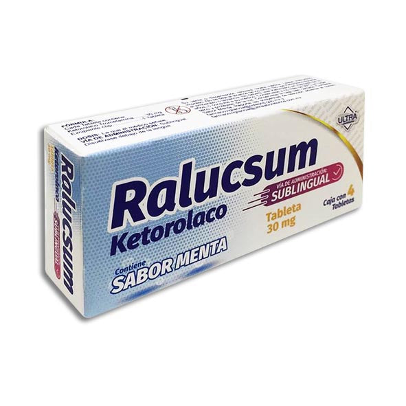 RALUCSUM 4 TAB SUBL 30MG  ULTRA