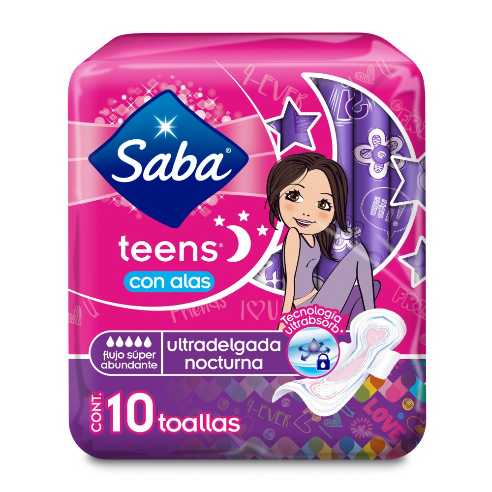 SABA TEENS ULTRADELGADA NOCT CON ALAS C10