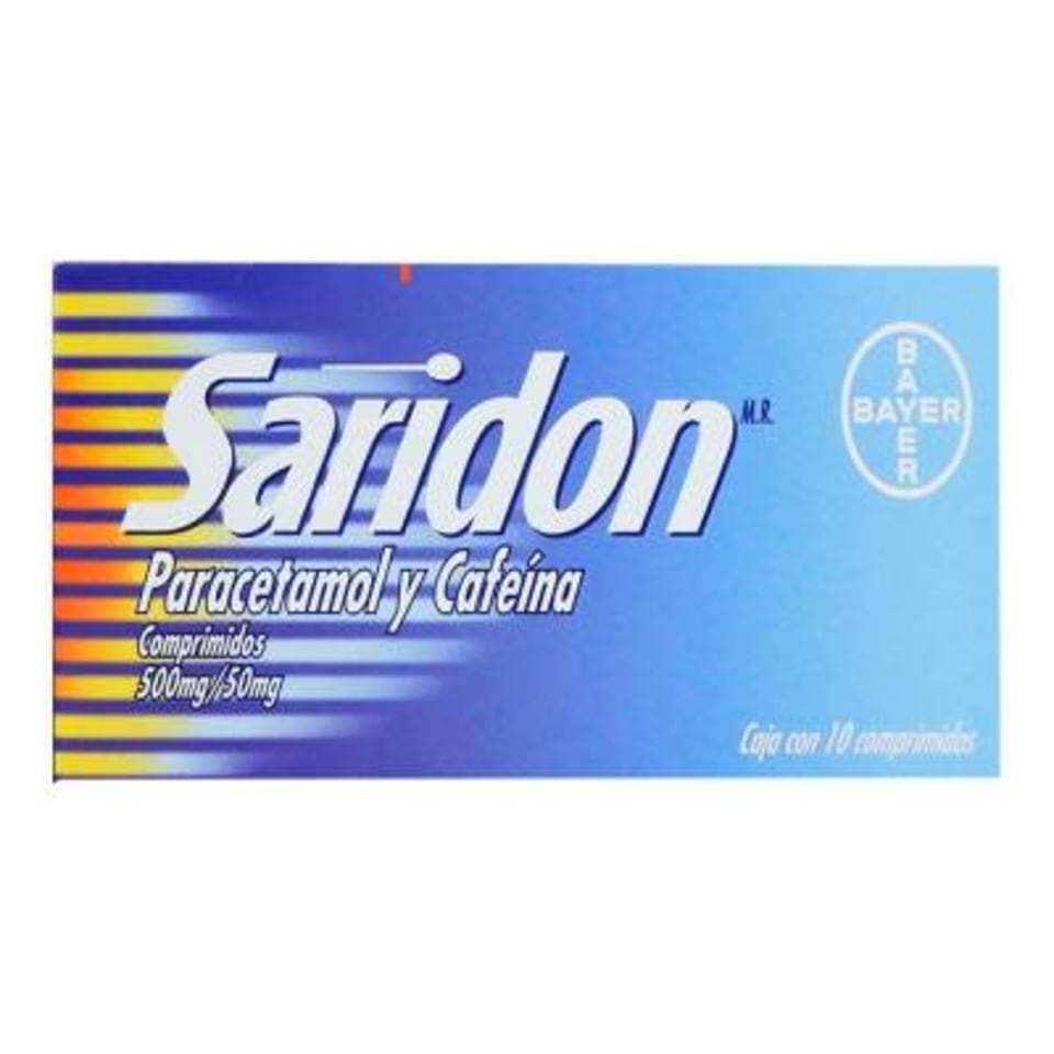 SARIDON 10 COMP 500MG