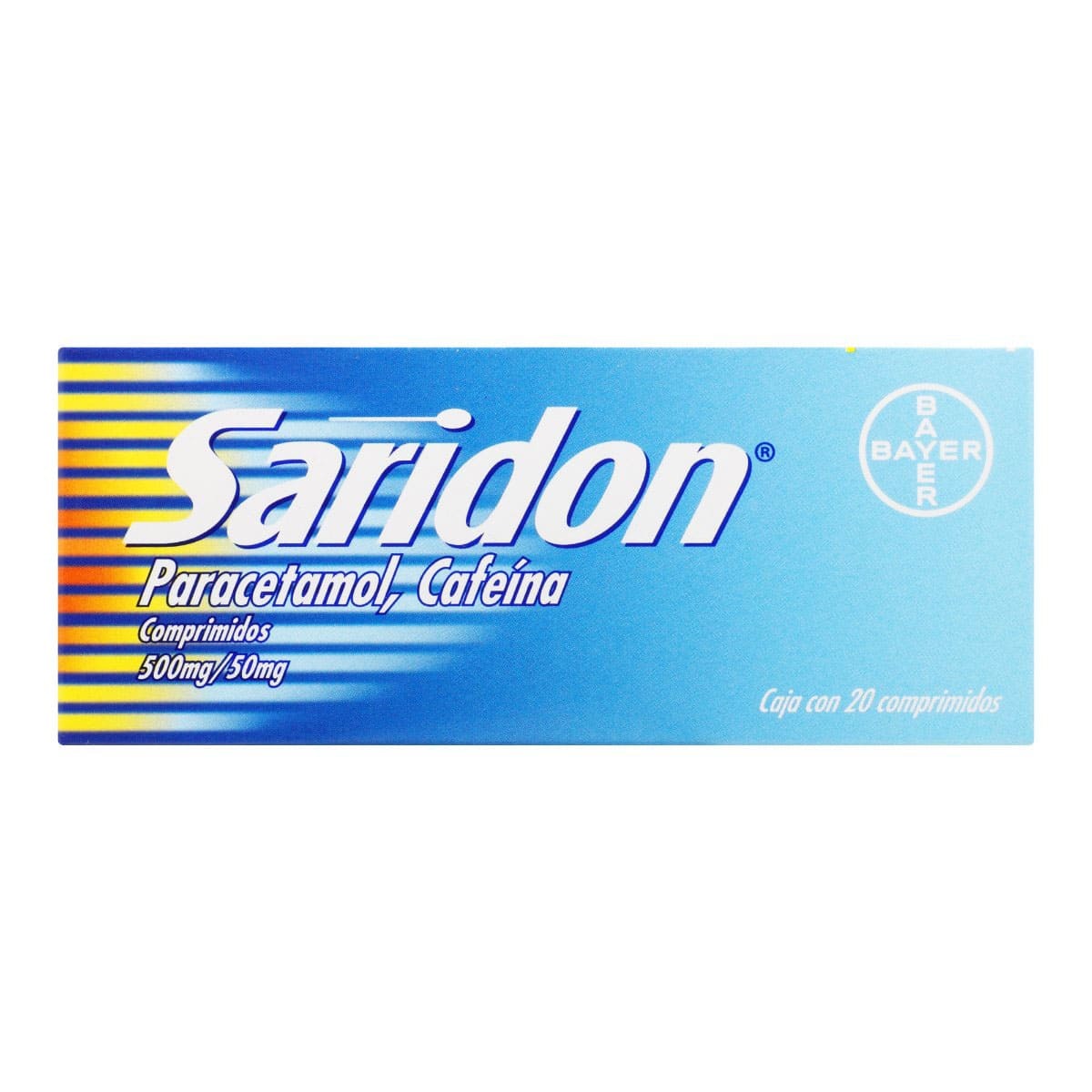 SARIDON 20 COMP 500MG