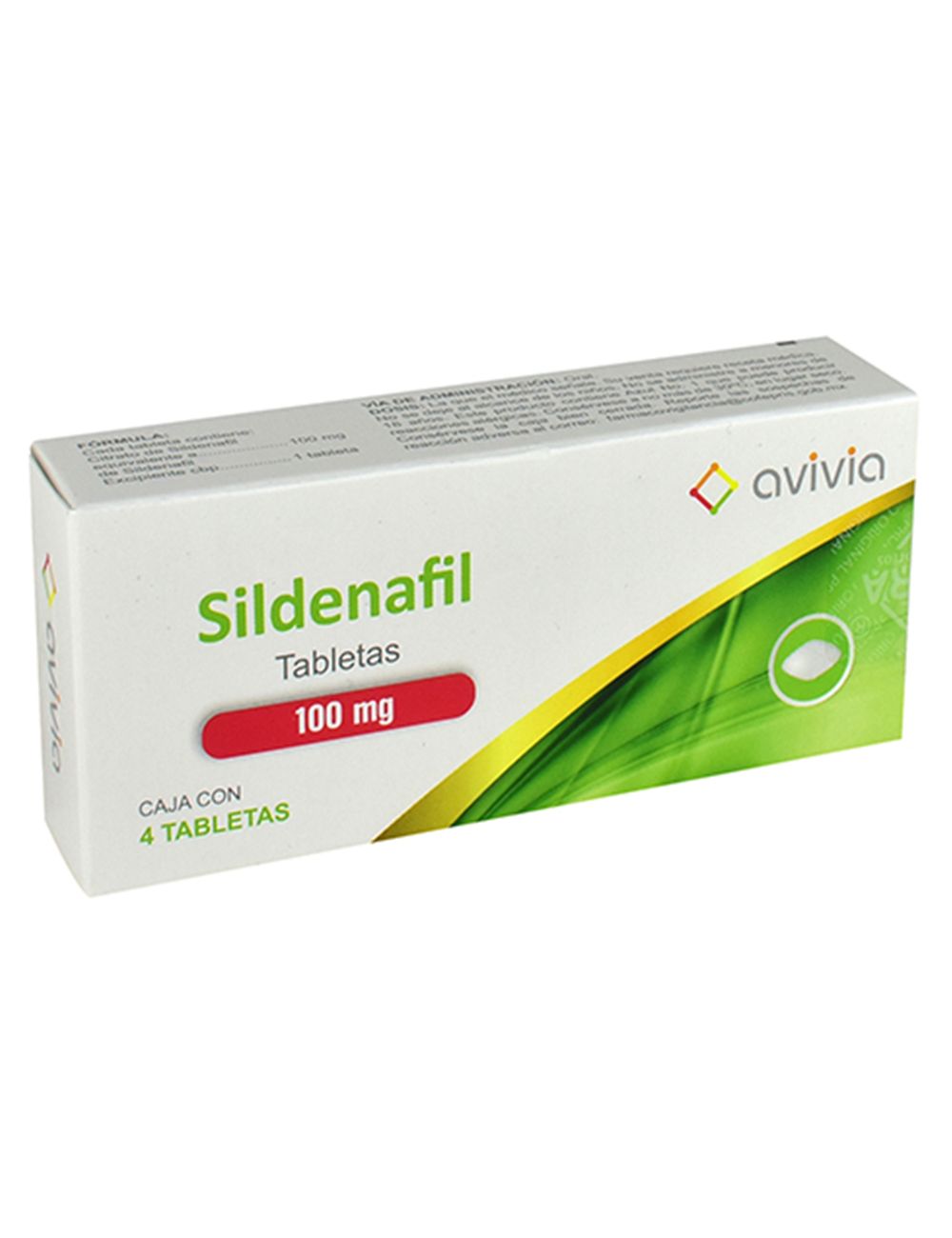 SILDENAFIL 4 TAB 100MG  AVIVIA