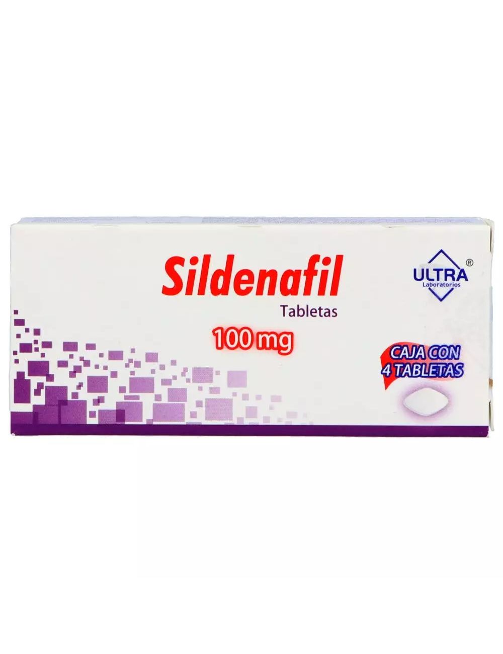 SILDENAFIL 4 TAB 100MG  ULTRA