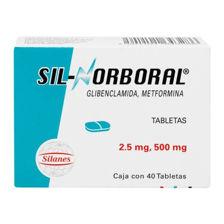 SIL NORBORAL 2.5MG 500MG