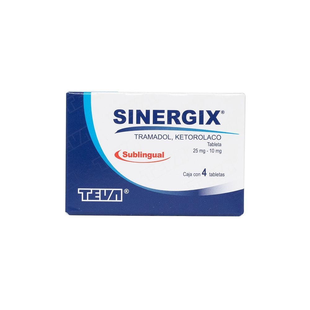 SINERGIX SUBL 25/10MG TAB