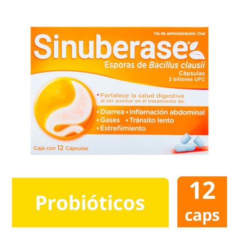 SINUBERASE 12 CAPS