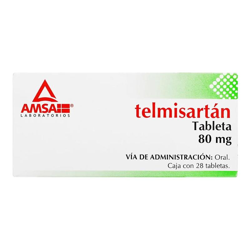 TELMISARTAN 28 TAB 80MG  AMSA