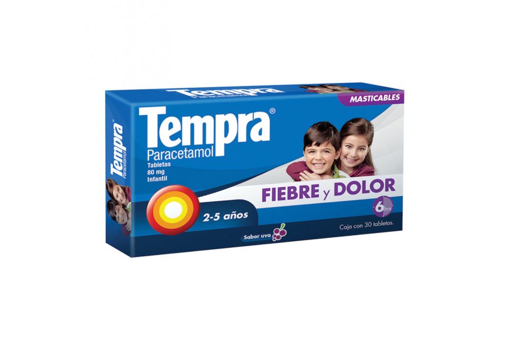 TEMPRA 30 TAB MAST 80MG UVA