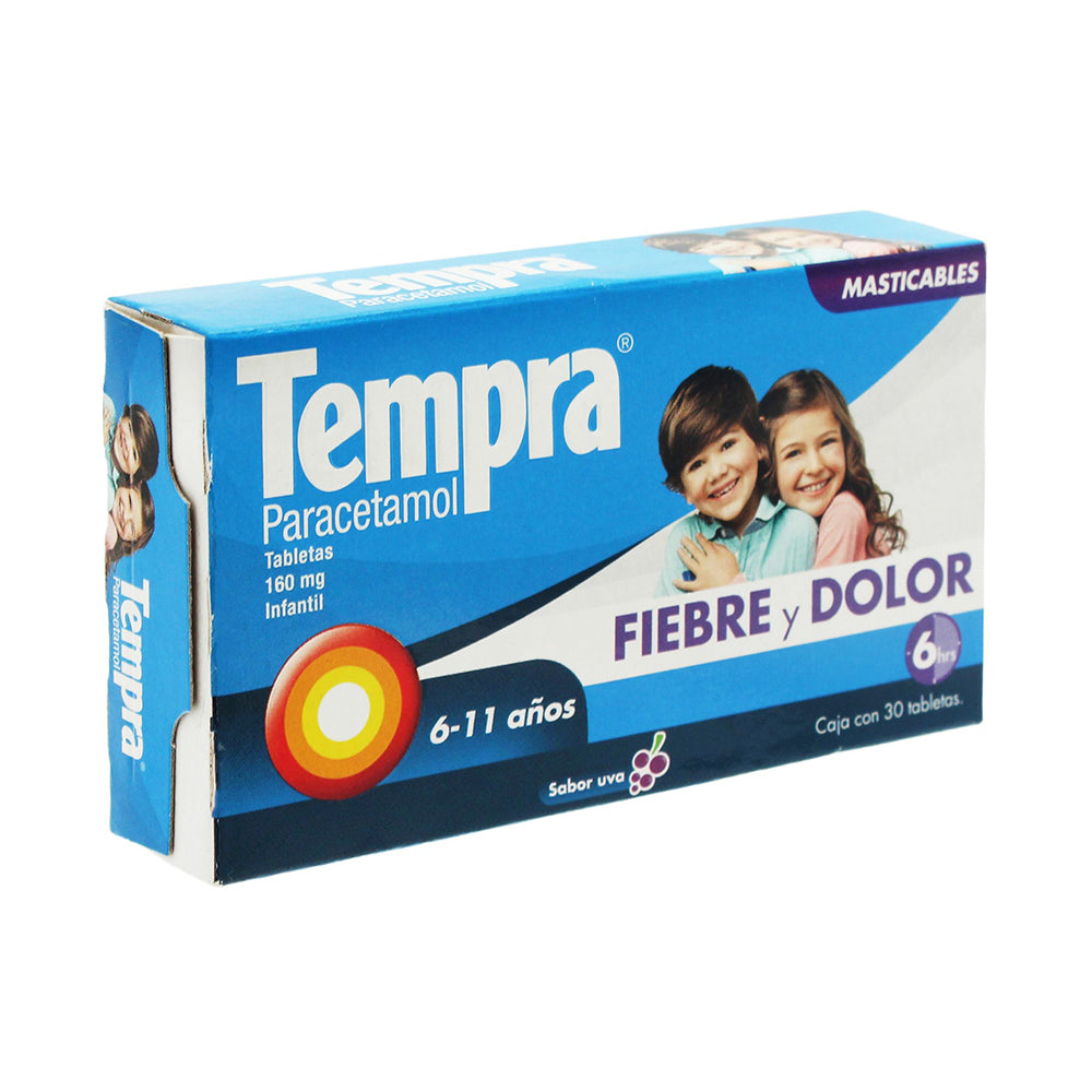 TEMPRA 30 TAB MAST 160MG UVA