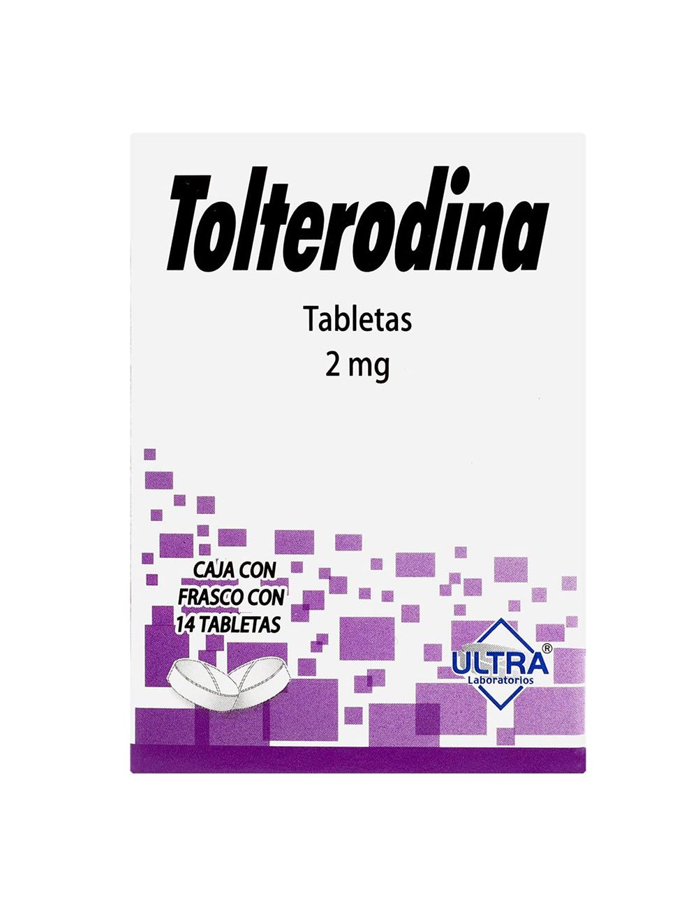 TOLTERODINA 14 TAB 2MG  ULTRA