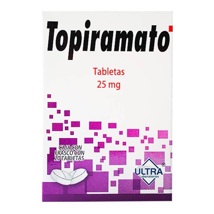 TOPIRAMATO 20 TAB 25MG  ULTRA