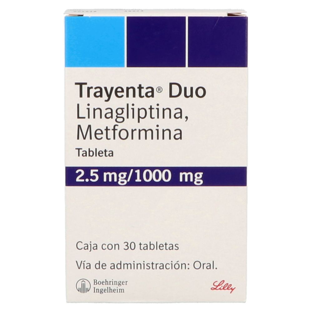 TRAYENTA DUO 30 TAB 2.5/1000MG