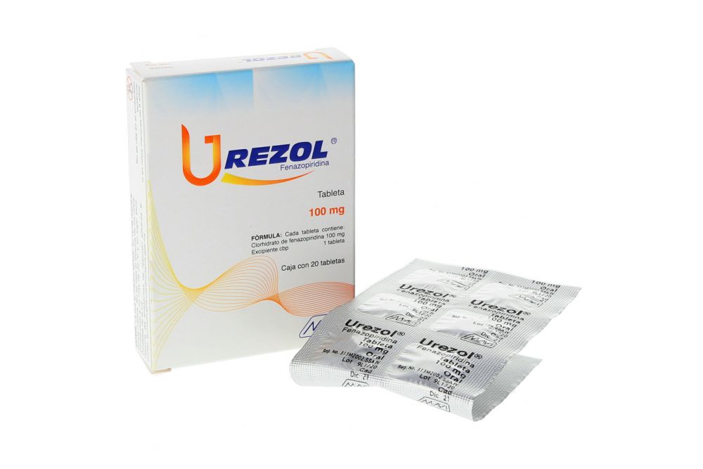 UREZOL 20 TAB 100MG  MAVI