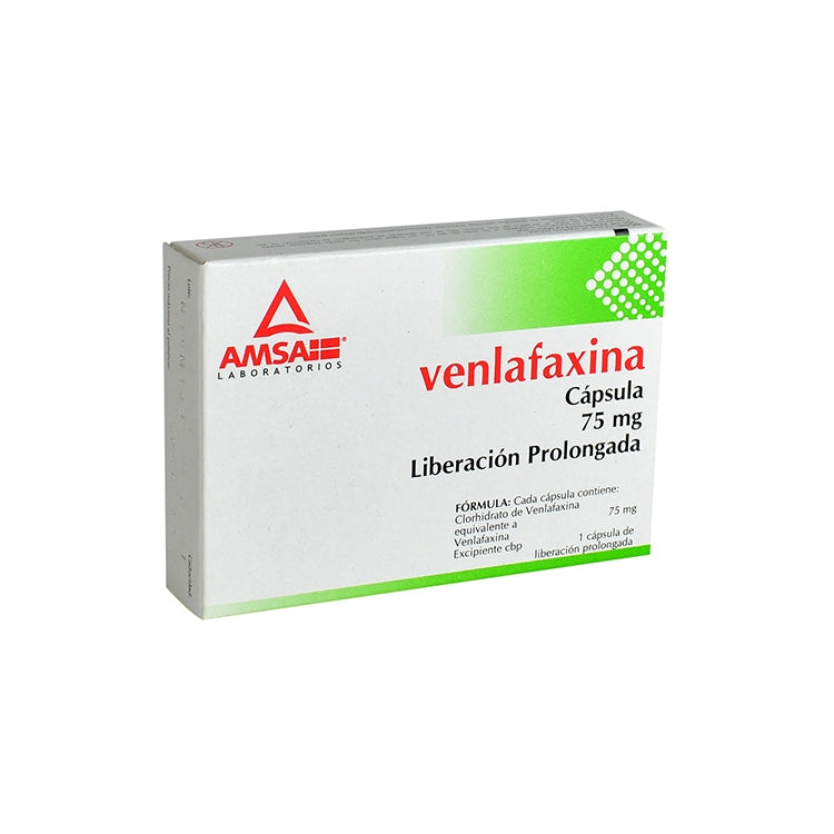 VENLAFAXINA 20 CAP 75MG  AMSA