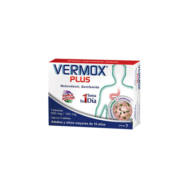 VERMOX PLUS 2 TAB 300MG